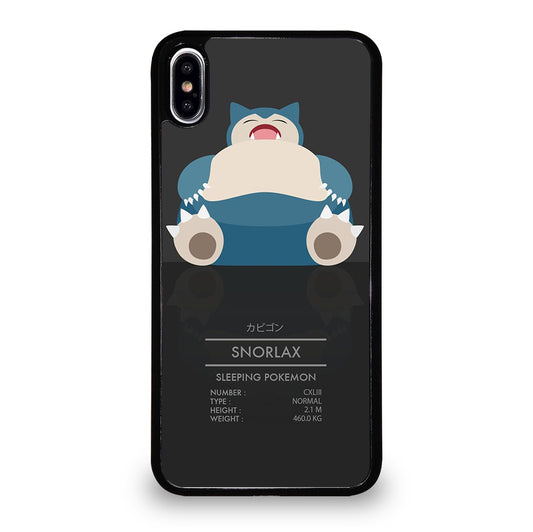 SNORLAX CUTE POKEMON iPhone XS Max Case Cover