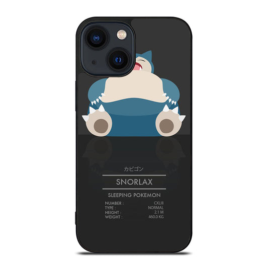 SNORLAX CUTE POKEMON iPhone 14 Plus Case Cover