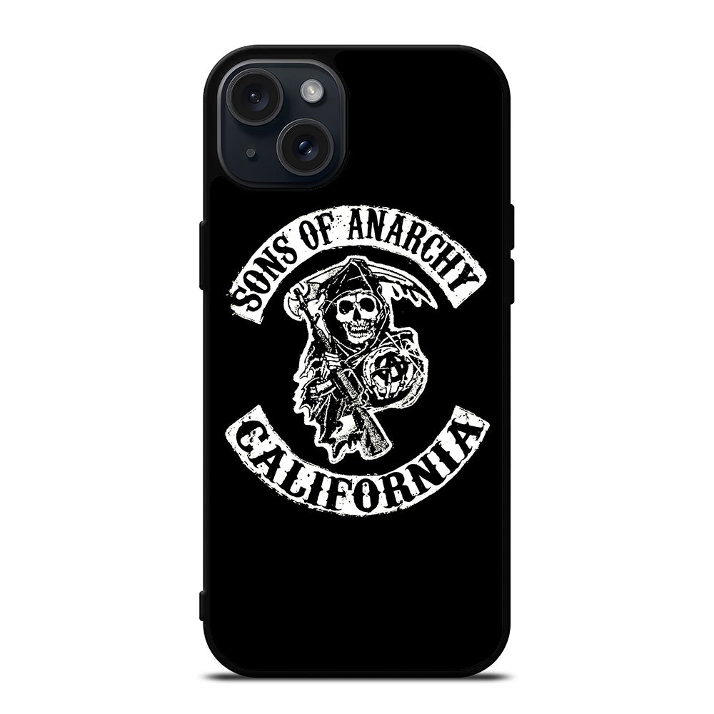 SONS OF ANARCHY BLACK LOGO 2 iPhone 15 Plus Case Cover