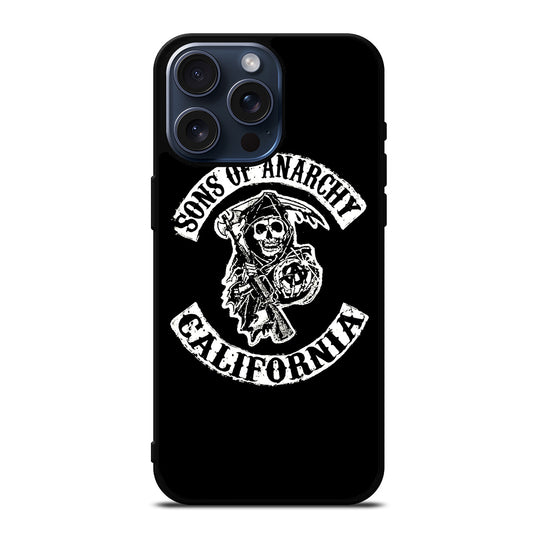 SONS OF ANARCHY BLACK LOGO 2 iPhone 15 Pro Max Case Cover