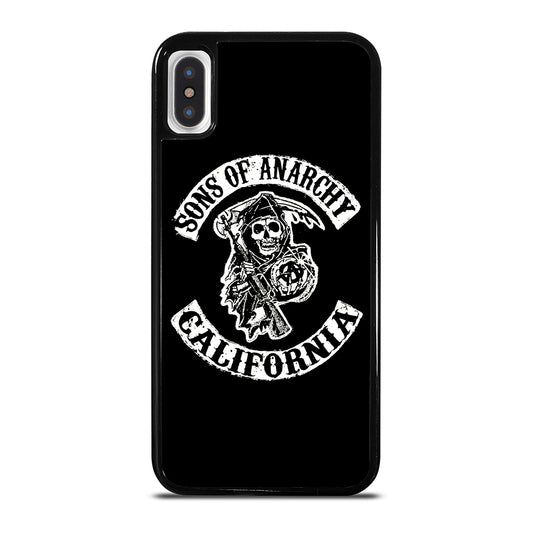 SONS OF ANARCHY BLACK LOGO 2 iPhone X / XS Case Cover