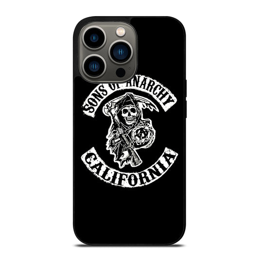 SONS OF ANARCHY BLACK LOGO 2 iPhone 13 Pro Case Cover