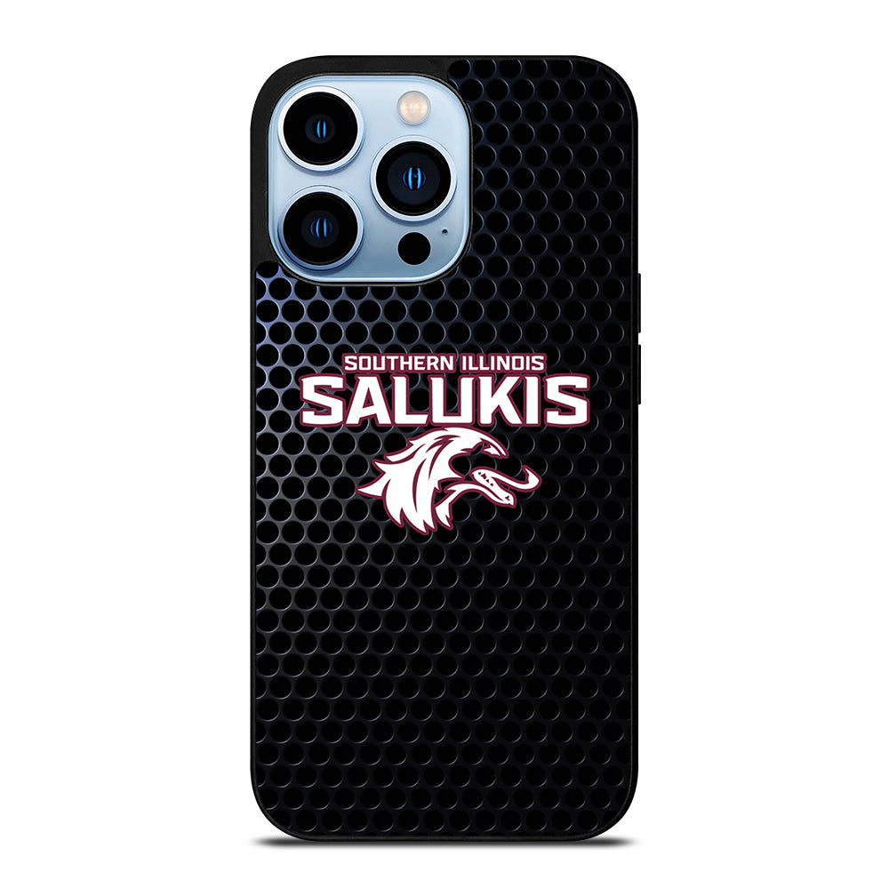 SOUTHERN ILLINOIS SALUKIS METAL LOGO iPhone 13 Pro Max Case Cover