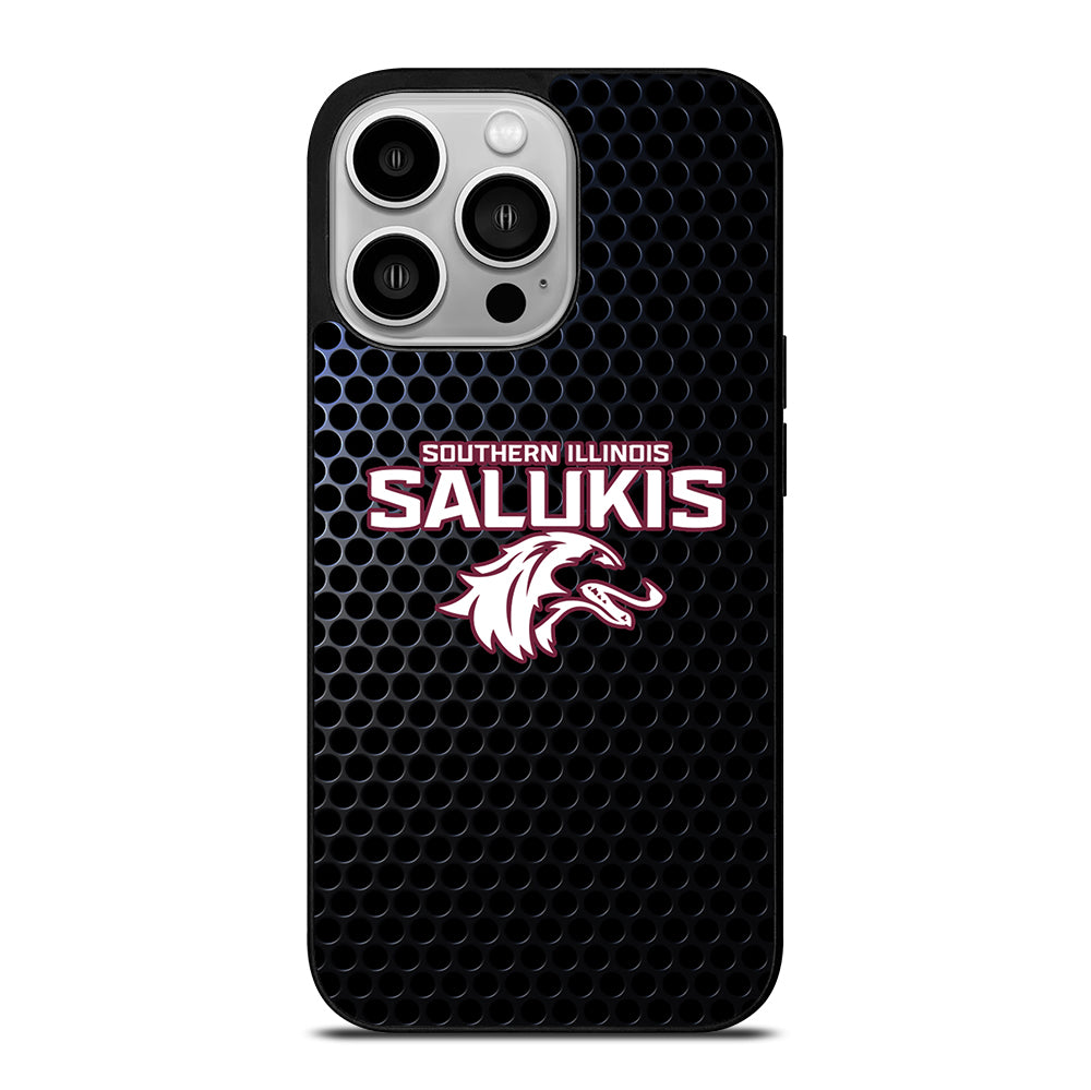 SOUTHERN ILLINOIS SALUKIS METAL LOGO iPhone 14 Pro Case Cover