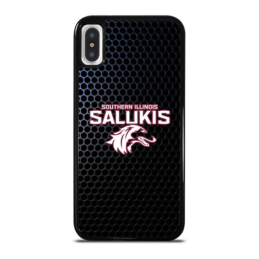 SOUTHERN ILLINOIS SALUKIS METAL LOGO iPhone X / XS Case Cover
