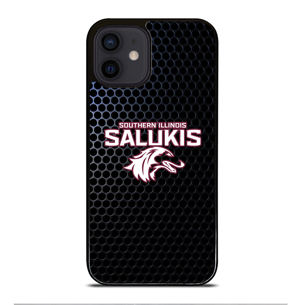 SOUTHERN ILLINOIS SALUKIS METAL LOGO iPhone 12 Mini Case Cover