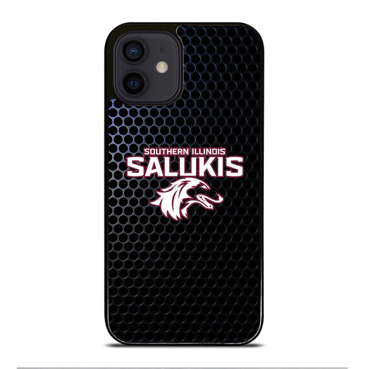 SOUTHERN ILLINOIS SALUKIS METAL LOGO iPhone 12 Mini Case Cover