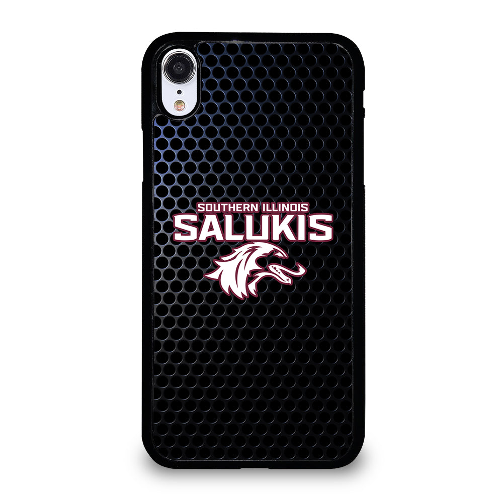SOUTHERN ILLINOIS SALUKIS METAL LOGO iPhone XR Case Cover