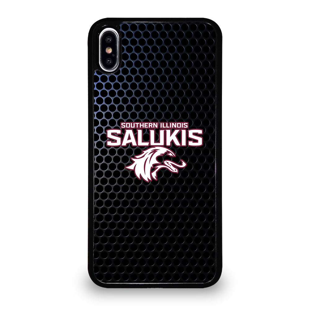 SOUTHERN ILLINOIS SALUKIS METAL LOGO iPhone XS Max Case Cover