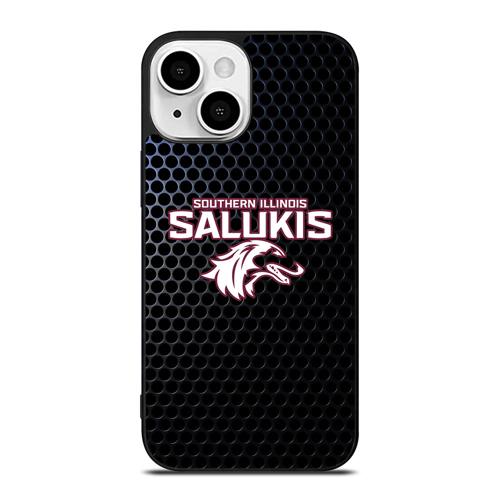 SOUTHERN ILLINOIS SALUKIS METAL LOGO iPhone 13 Mini Case Cover