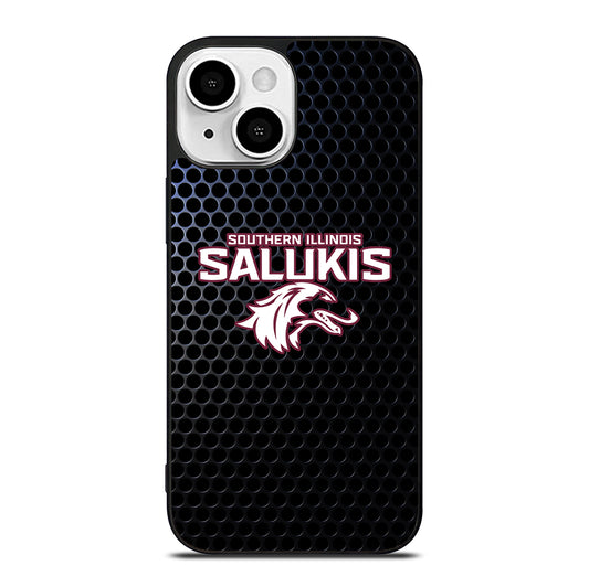SOUTHERN ILLINOIS SALUKIS METAL LOGO iPhone 13 Mini Case Cover