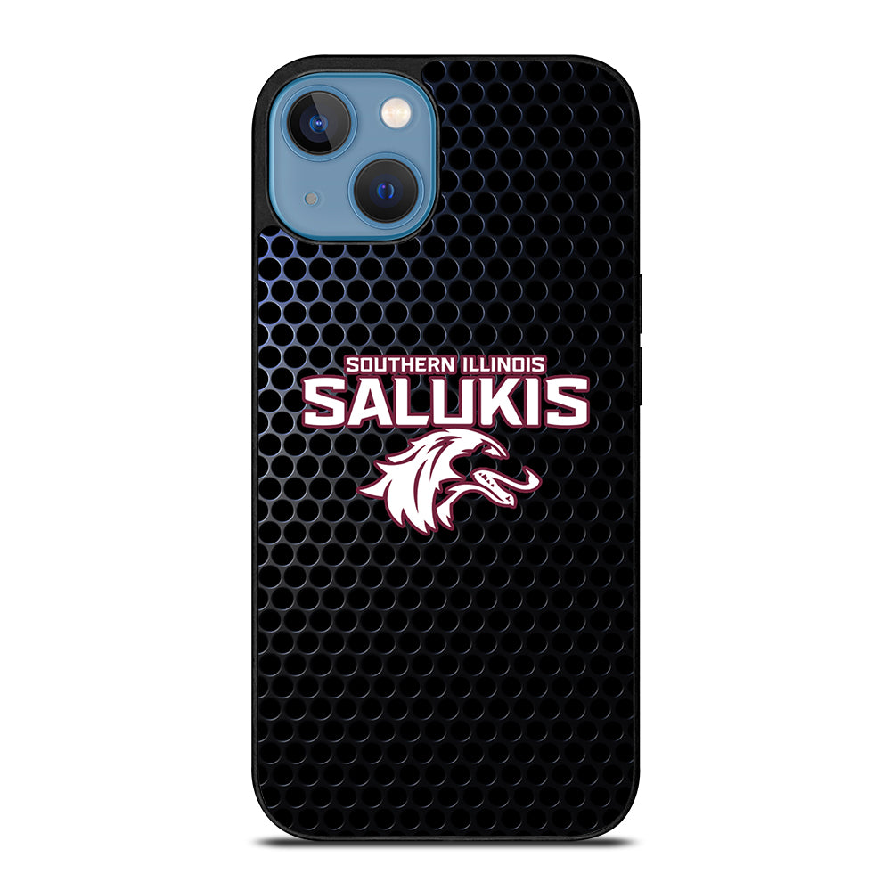 SOUTHERN ILLINOIS SALUKIS METAL LOGO iPhone 13 Case Cover