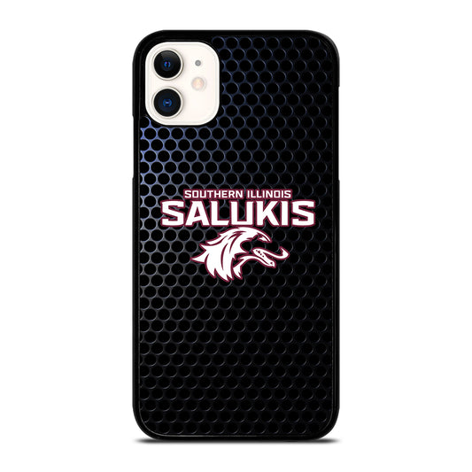 SOUTHERN ILLINOIS SALUKIS METAL LOGO iPhone 11 Case Cover