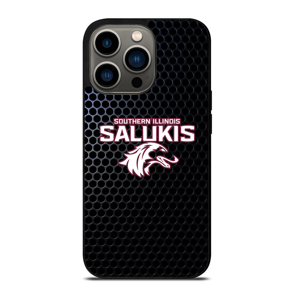 SOUTHERN ILLINOIS SALUKIS METAL LOGO iPhone 13 Pro Case Cover