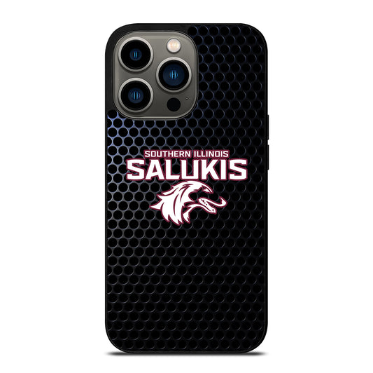 SOUTHERN ILLINOIS SALUKIS METAL LOGO iPhone 13 Pro Case Cover