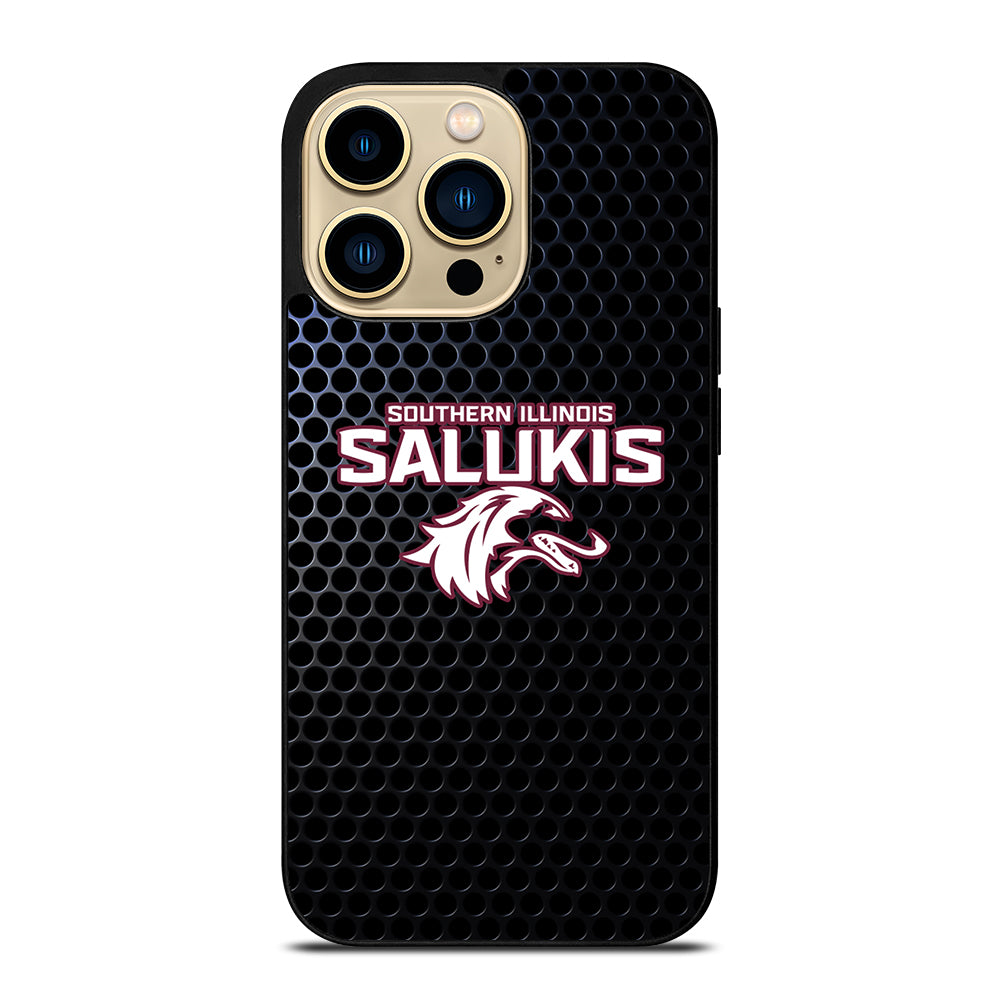 SOUTHERN ILLINOIS SALUKIS METAL LOGO iPhone 14 Pro Max Case Cover