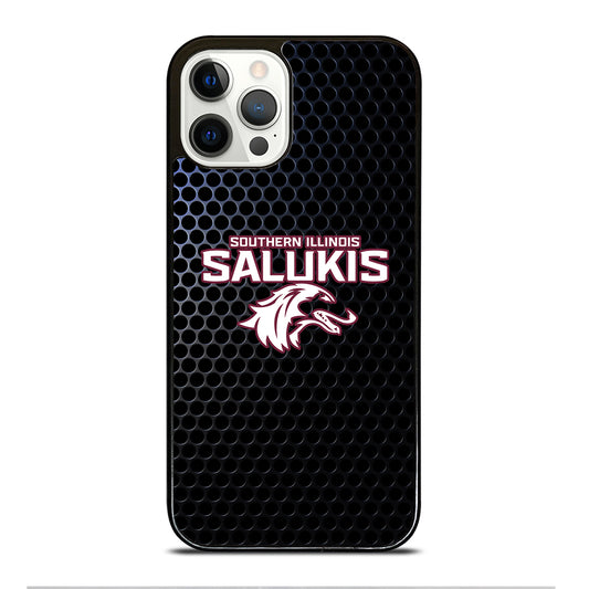 SOUTHERN ILLINOIS SALUKIS METAL LOGO iPhone 12 Pro Case Cover