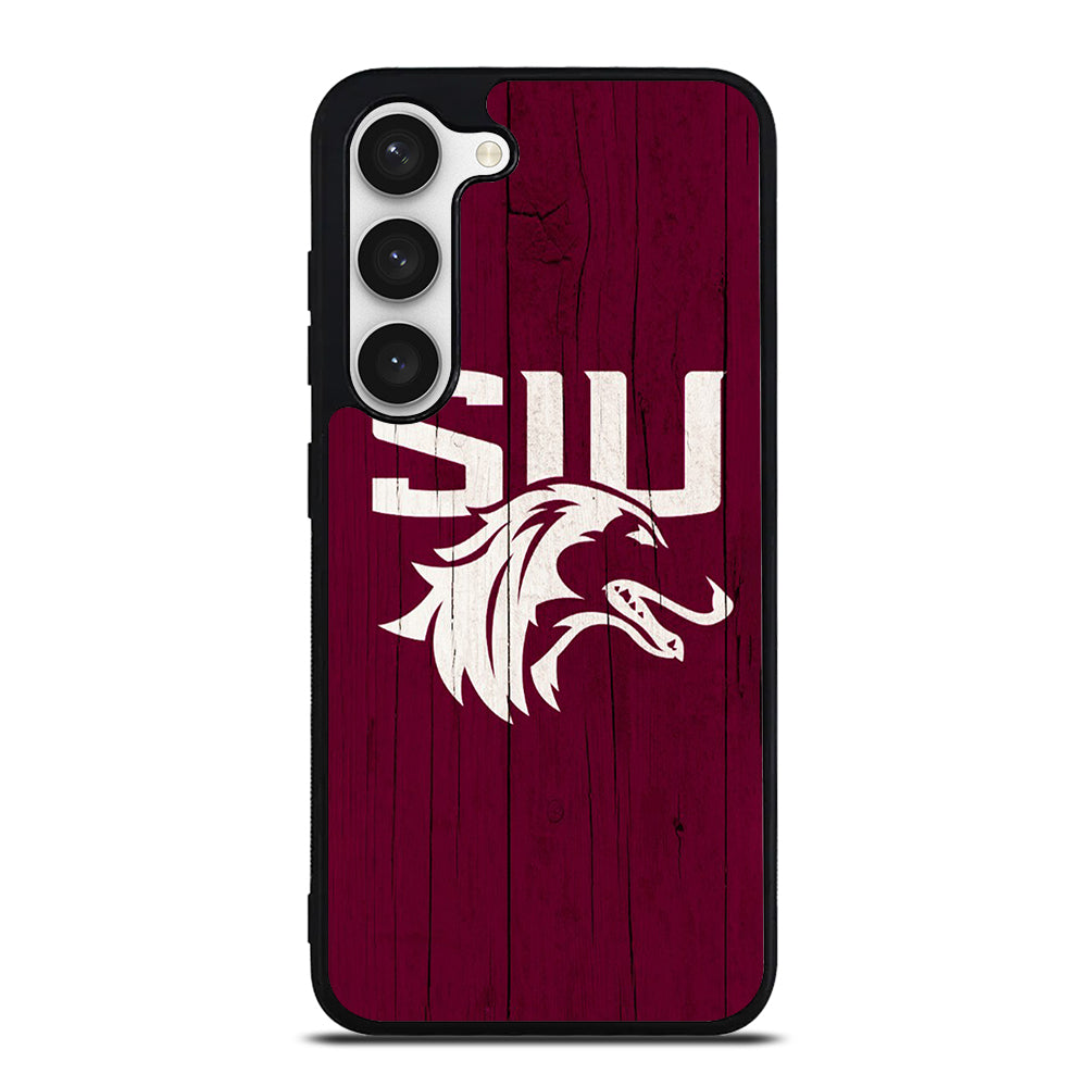 SOUTHERN ILLINOIS SALUKIS WOODEN LOGO Samsung Galaxy S23 Case Cover