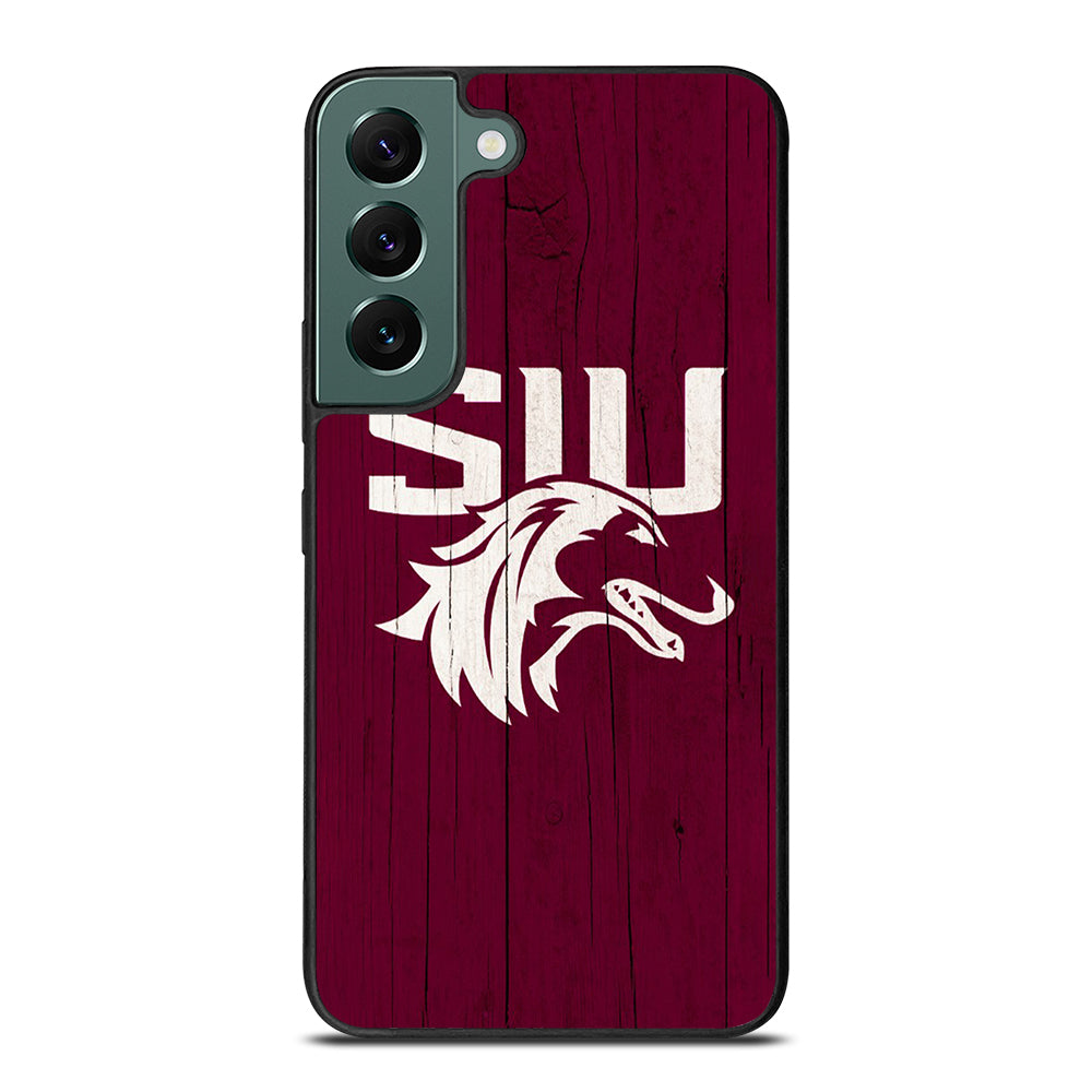 SOUTHERN ILLINOIS SALUKIS WOODEN LOGO Samsung Galaxy S22 Case Cover