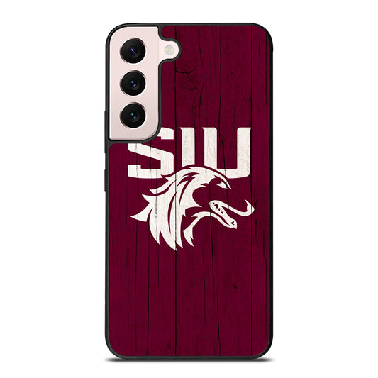 SOUTHERN ILLINOIS SALUKIS WOODEN LOGO Samsung Galaxy S22 Plus Case Cover