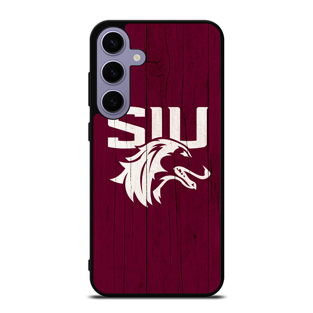 SOUTHERN ILLINOIS SALUKIS WOODEN LOGO Samsung Galaxy S24 Plus Case Cover