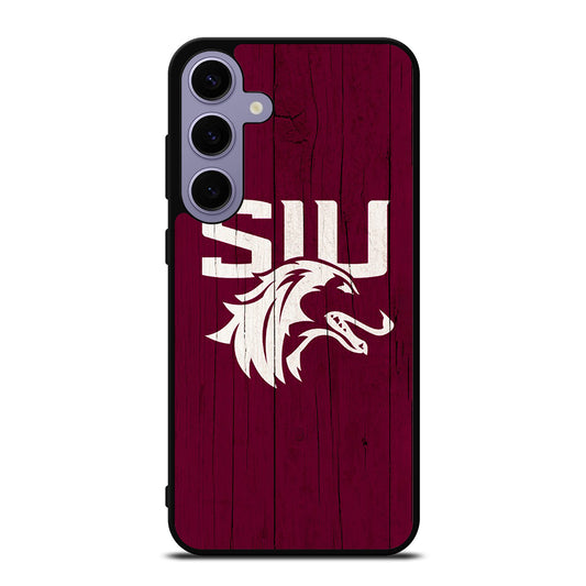 SOUTHERN ILLINOIS SALUKIS WOODEN LOGO Samsung Galaxy S24 Plus Case Cover