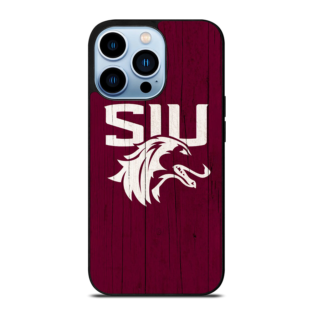 SOUTHERN ILLINOIS SALUKIS WOODEN LOGO iPhone 13 Pro Max Case Cover