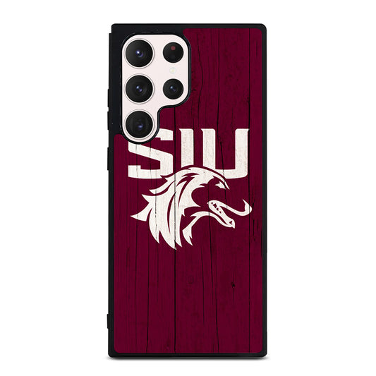 SOUTHERN ILLINOIS SALUKIS WOODEN LOGO Samsung Galaxy S23 Ultra Case Cover