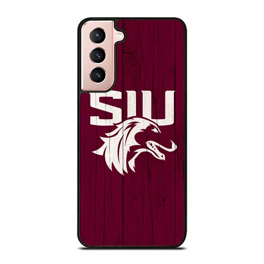 SOUTHERN ILLINOIS SALUKIS WOODEN LOGO Samsung Galaxy S21 Case Cover