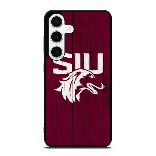 SOUTHERN ILLINOIS SALUKIS WOODEN LOGO Samsung Galaxy S24 Case Cover