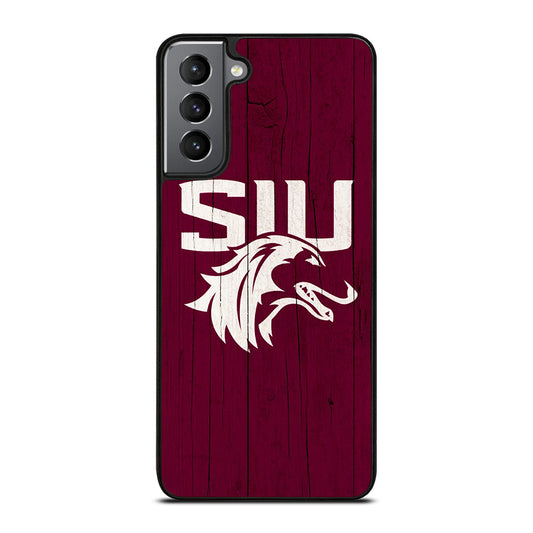 SOUTHERN ILLINOIS SALUKIS WOODEN LOGO Samsung Galaxy S21 Plus Case Cover