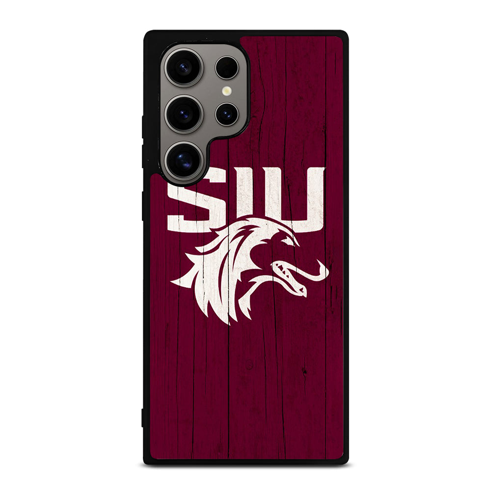 SOUTHERN ILLINOIS SALUKIS WOODEN LOGO Samsung Galaxy S24 Ultra Case Cover