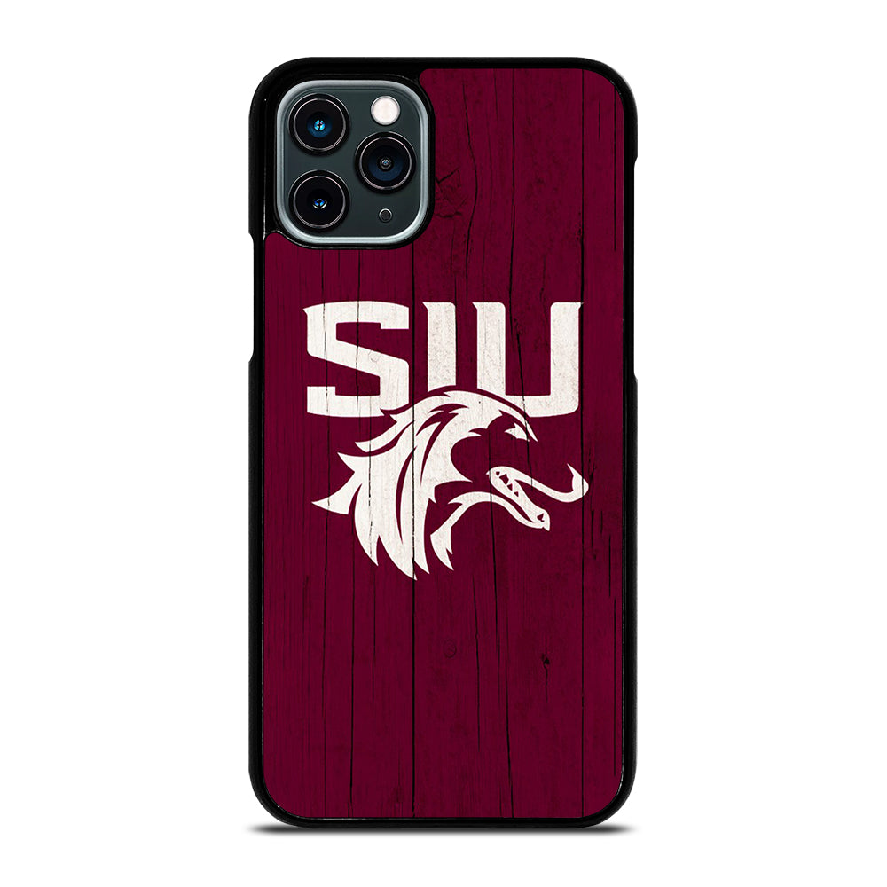 SOUTHERN ILLINOIS SALUKIS WOODEN LOGO iPhone 11 Pro Case Cover