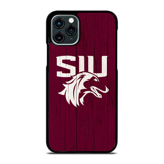 SOUTHERN ILLINOIS SALUKIS WOODEN LOGO iPhone 11 Pro Case Cover