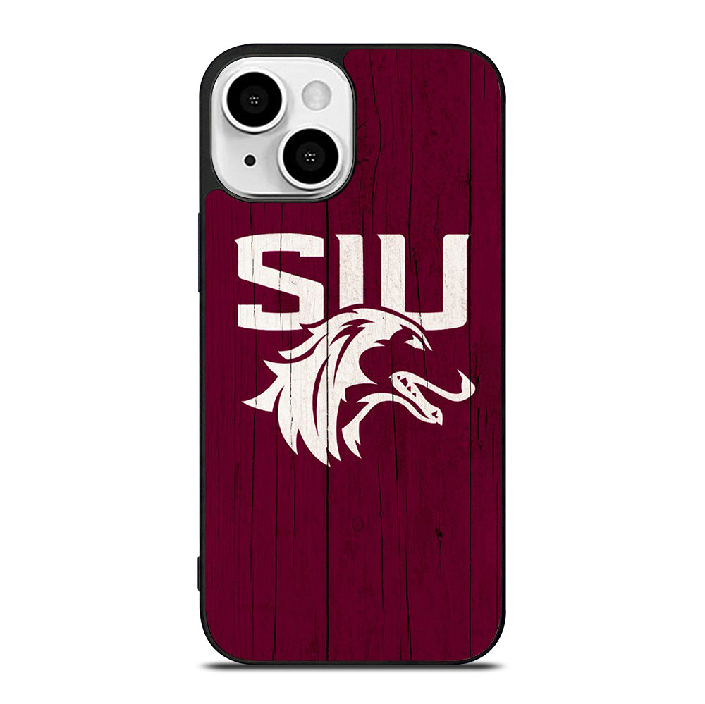 SOUTHERN ILLINOIS SALUKIS WOODEN LOGO iPhone 13 Mini Case Cover