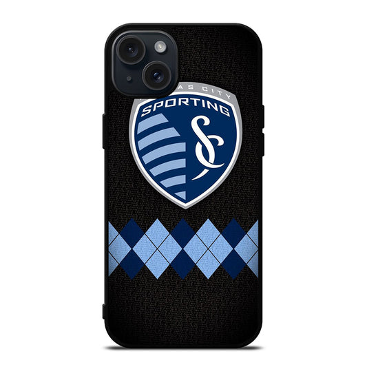 SPORTING KANSAS CITY LOGO FOOTBALL 1 iPhone 15 Plus Case Cover
