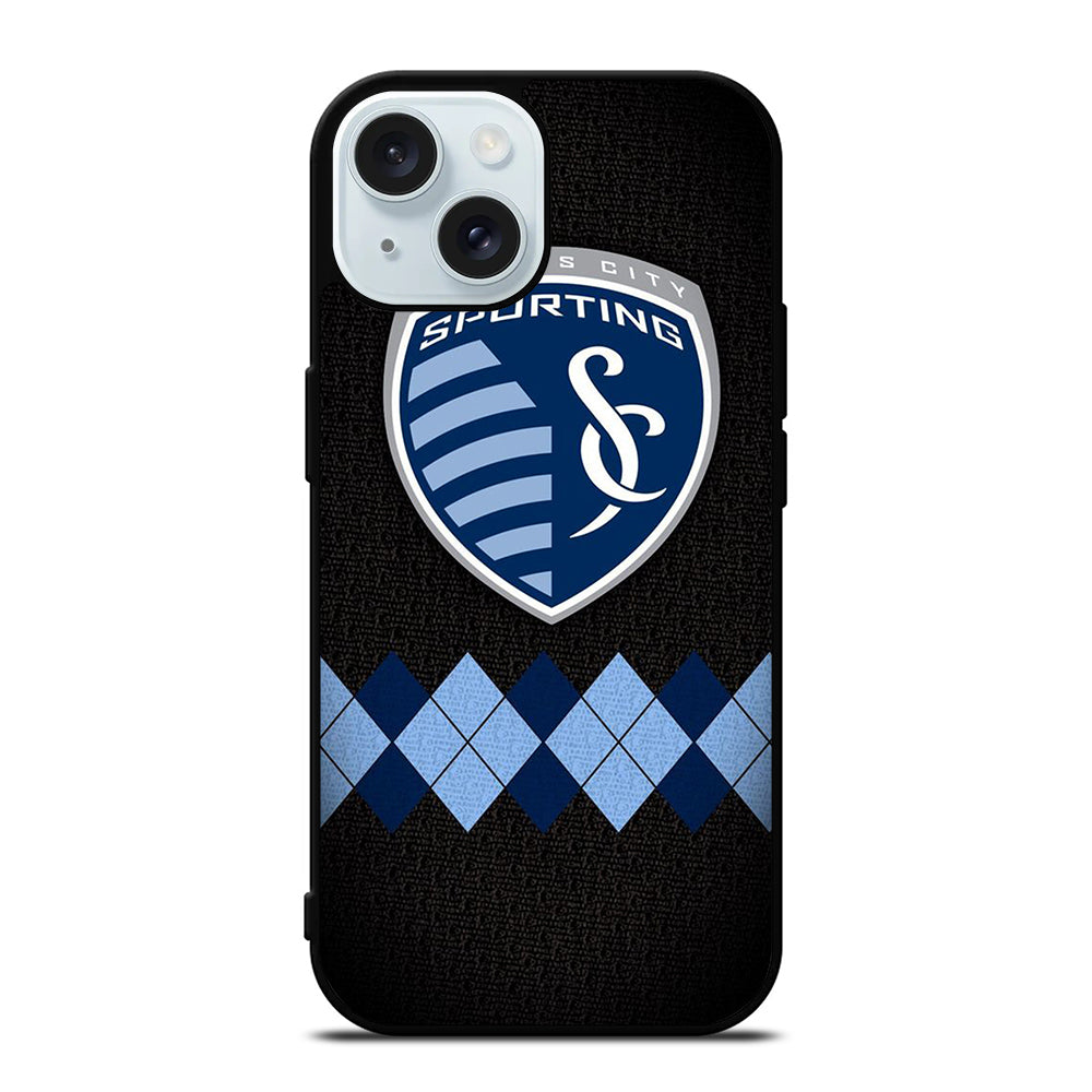 SPORTING KANSAS CITY LOGO FOOTBALL 1 iPhone 15 Case Cover