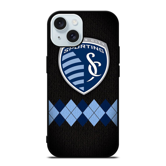 SPORTING KANSAS CITY LOGO FOOTBALL 1 iPhone 15 Case Cover