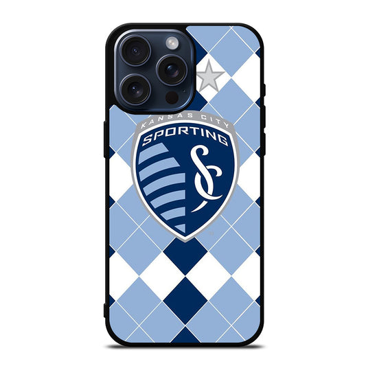 SPORTING KANSAS CITY LOGO FOOTBALL 2 iPhone 15 Pro Max Case Cover