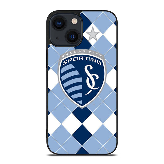 SPORTING KANSAS CITY LOGO FOOTBALL 2 iPhone 14 Plus Case Cover