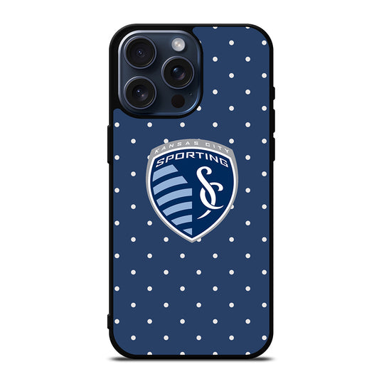 SPORTING KANSAS CITY TEAM LOGO iPhone 15 Pro Max Case Cover
