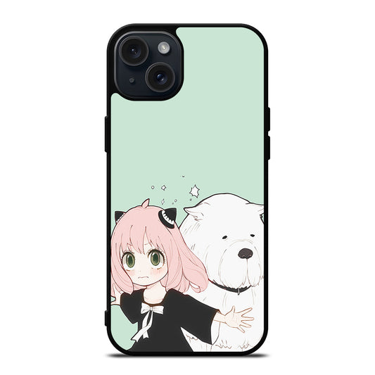 SPY X FAMILY ANYA AND BOND ANIME 3 iPhone 15 Plus Case Cover