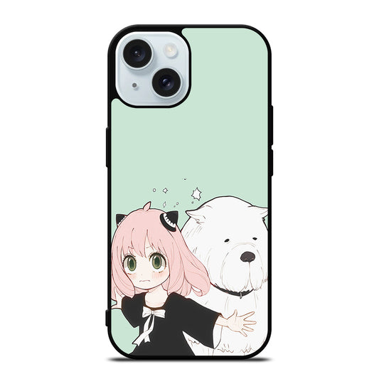 SPY X FAMILY ANYA AND BOND ANIME 3 iPhone 15 Case Cover