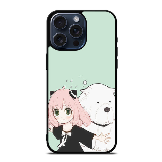 SPY X FAMILY ANYA AND BOND ANIME 3 iPhone 15 Pro Max Case Cover