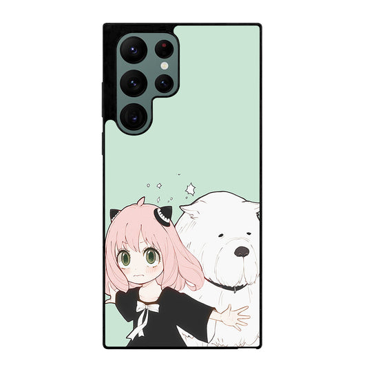 SPY X FAMILY ANYA AND BOND ANIME 3 Samsung Galaxy S22 Ultra Case Cover