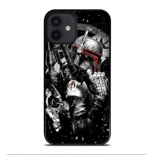 STAR WARS BOBA FETT MANDALORIAN ART 2 iPhone 12 Mini Case Cover