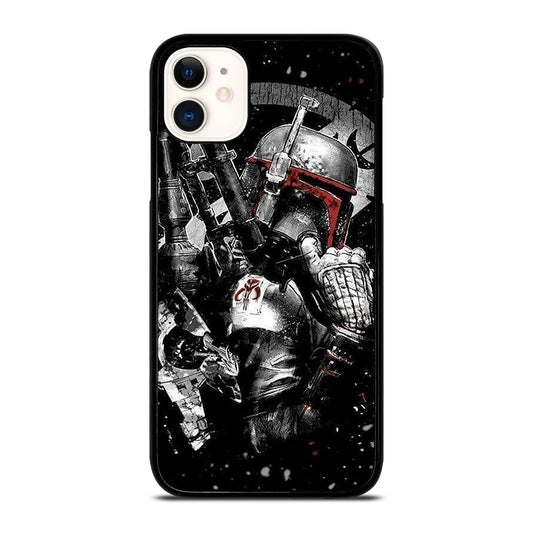 STAR WARS BOBA FETT MANDALORIAN ART 2 iPhone 11 Case Cover