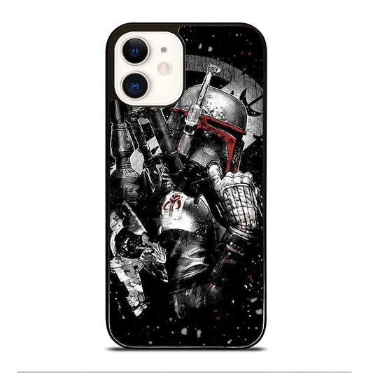 STAR WARS BOBA FETT MANDALORIAN ART 2 iPhone 12 Case Cover