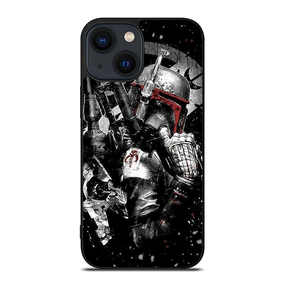 STAR WARS BOBA FETT MANDALORIAN ART 2 iPhone 14 Plus Case Cover