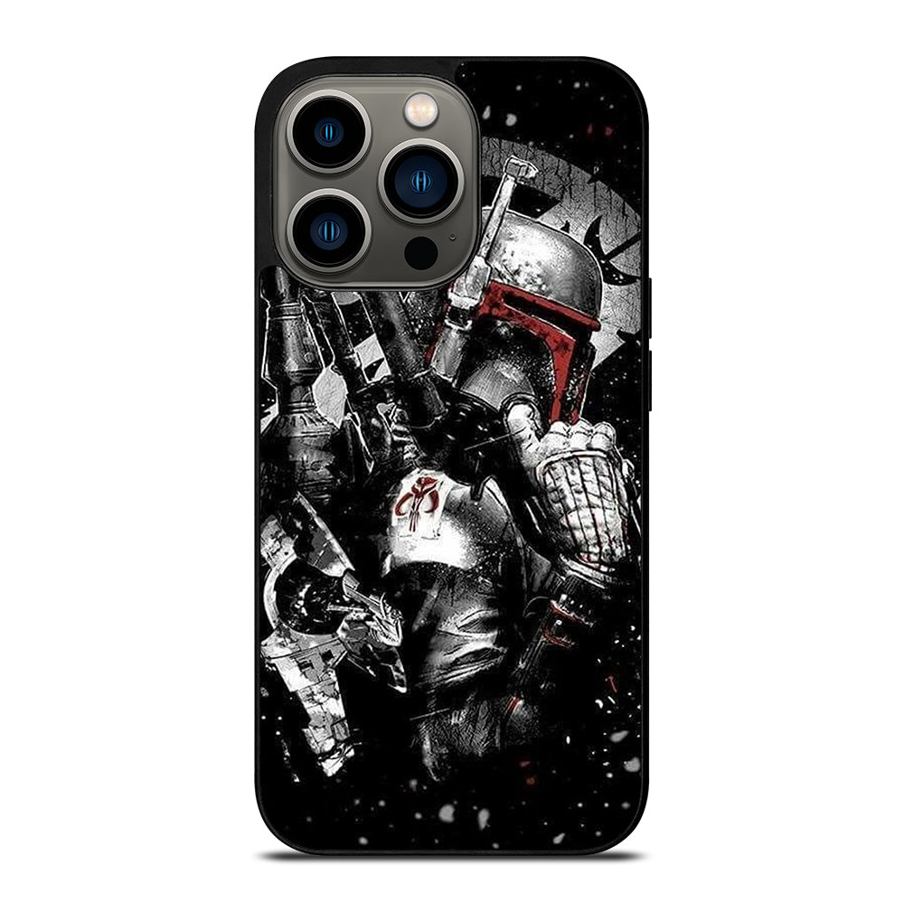 STAR WARS BOBA FETT MANDALORIAN ART 2 iPhone 13 Pro Case Cover